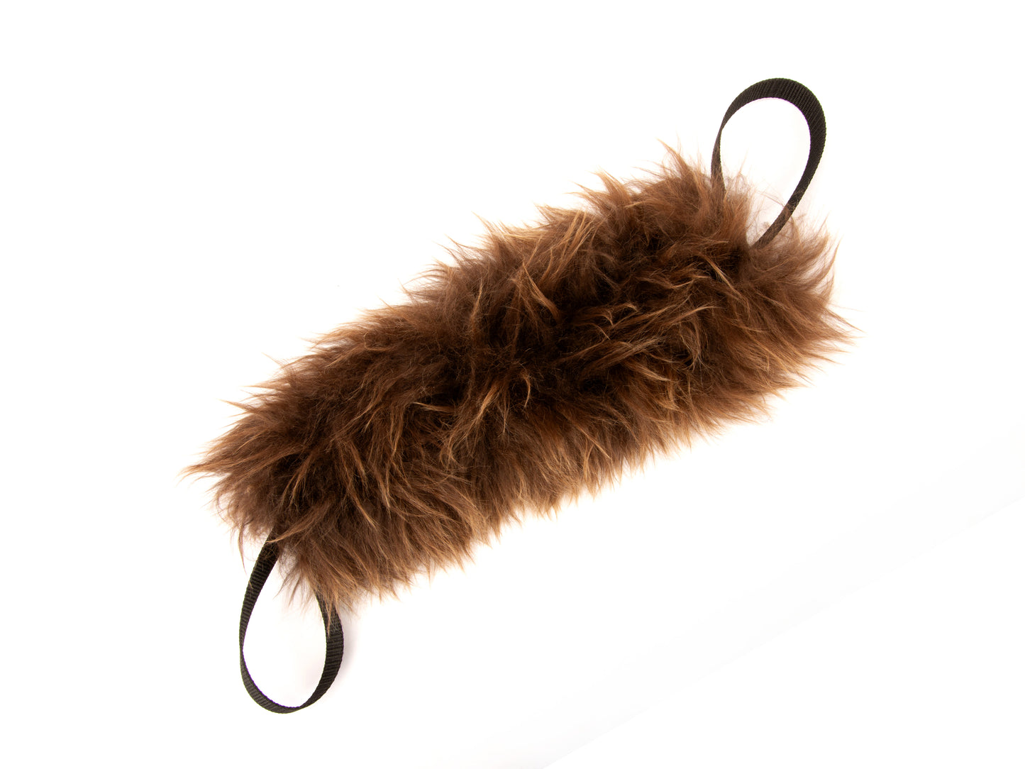 Sheepskin Soft Bite Dog Tug - Training Toy, Building Prey and Toy Drive, Interactive Play, Tug Toy, Real Sheepskin, Dual Handles