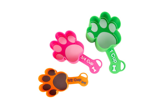 Dog Paw Print Scooper - Vibrant Colors - Easy Hanging Storage - Lightweight - Durable