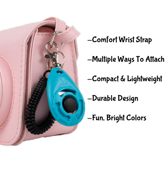 Dog Training Clicker with Wrist Strap, Puppy Clicker Trainer, Positive Reinforcement Tool, Pet Training Clicker, Dog Obedience Training