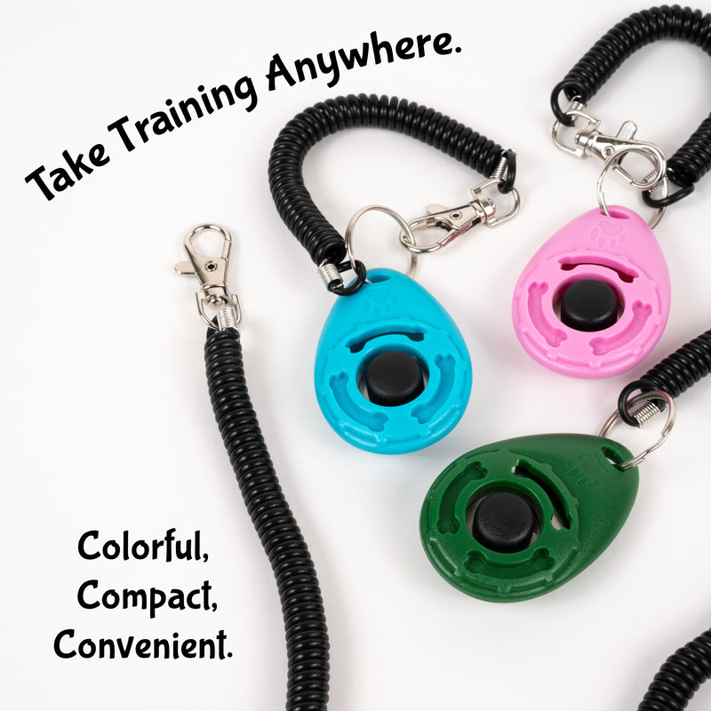 Load image into Gallery viewer, Dog Training Clicker with Wrist Strap, Puppy Clicker Trainer, Positive Reinforcement Tool, Pet Training Clicker, Dog Obedience Training
