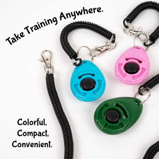 Dog Training Clicker with Wrist Strap, Puppy Clicker Trainer, Positive Reinforcement Tool, Pet Training Clicker, Dog Obedience Training