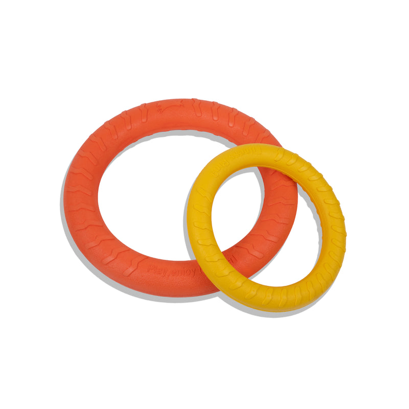 Load image into Gallery viewer, Foam Fetch EVA Dog Fitness Ring – Durable Tug &amp; Fetch Toy, Floats for Water Play, Lightweight, Gentle on Teeth, High-Visibility Colors
