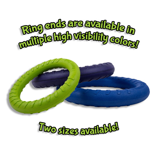 Ultimate Sheepskin Tug & Fetch Toy with Dual EVA Foam Ring Handles - Black Fur