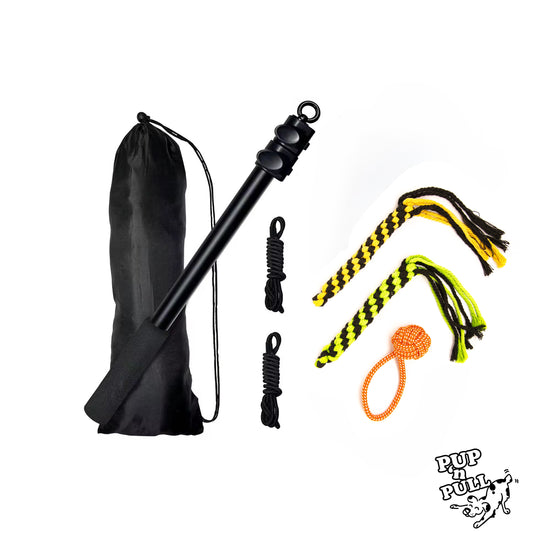 Adjustable Flirt Pole with Durable Rope Lures Kit – Interactive Play, Engagement, Exercise & Mental Enrichment