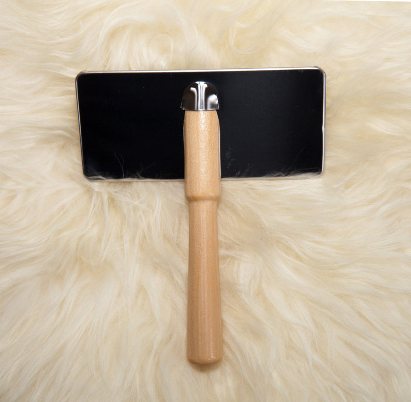 Load image into Gallery viewer, Pro-Grade Bamboo Slicker Dog Care Brush
