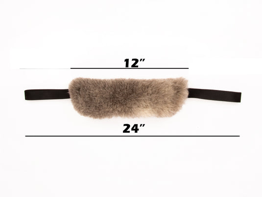 Sturdy Sheepskin Dog Tug with Handles and Replaceable Squeaker Pocket - Interactive Training & Motivation Toy