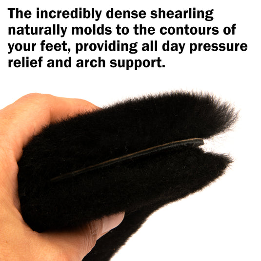 Men's Super Thick Sheepskin Insoles - Natural Tones
